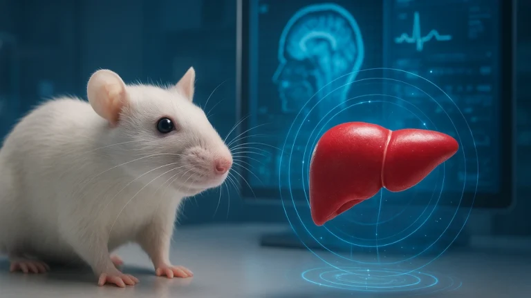 Researchers implanting a realistic 3D-printed organ into a laboratory rat in a sterile lab setting.